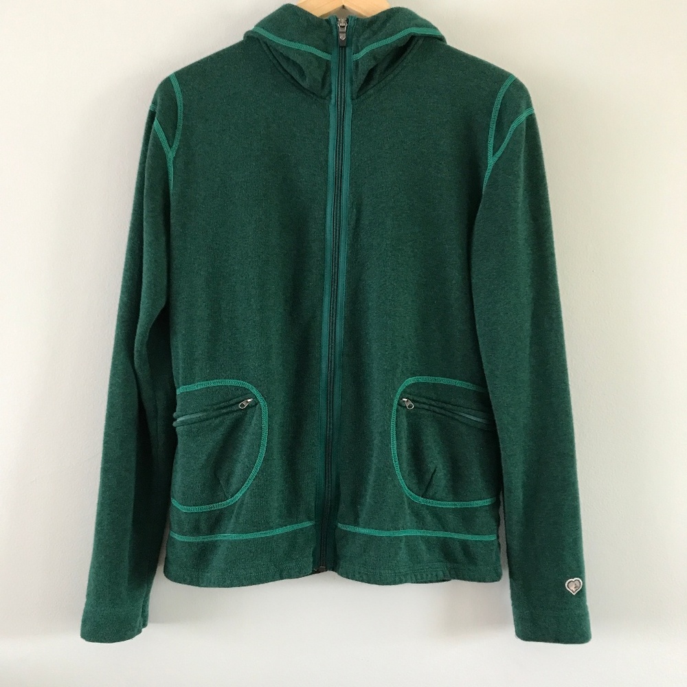 Kuhl Kashmira Green Zip Hoodie L